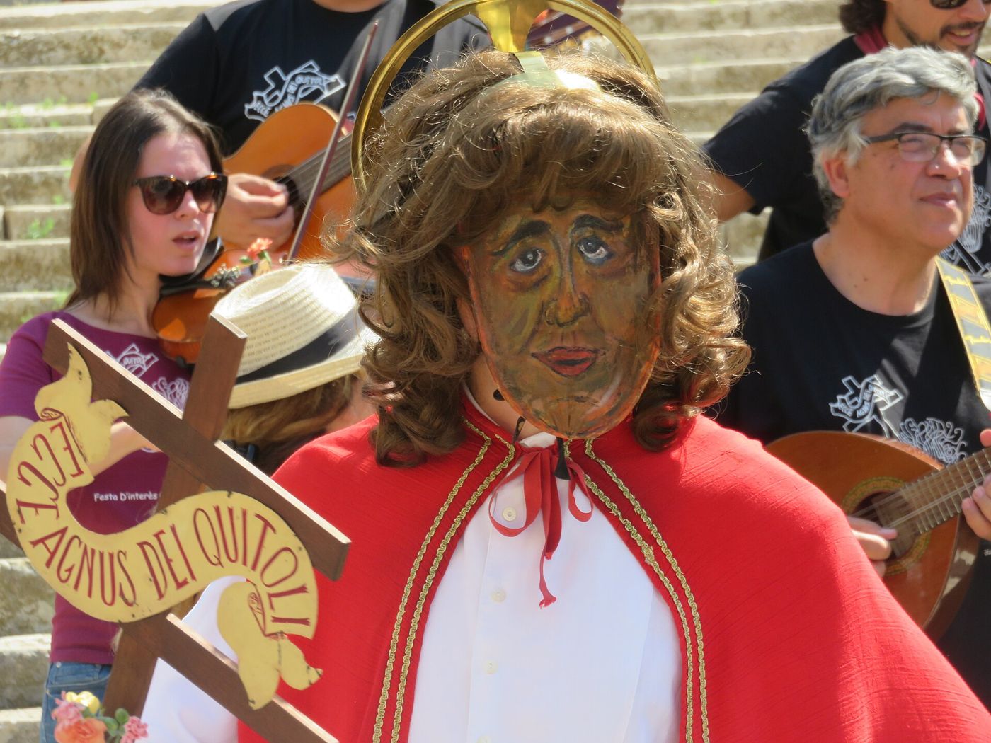 Sant Joan Pelós, Felanitx — Detalle de la máscara de Sant Joan Pelós