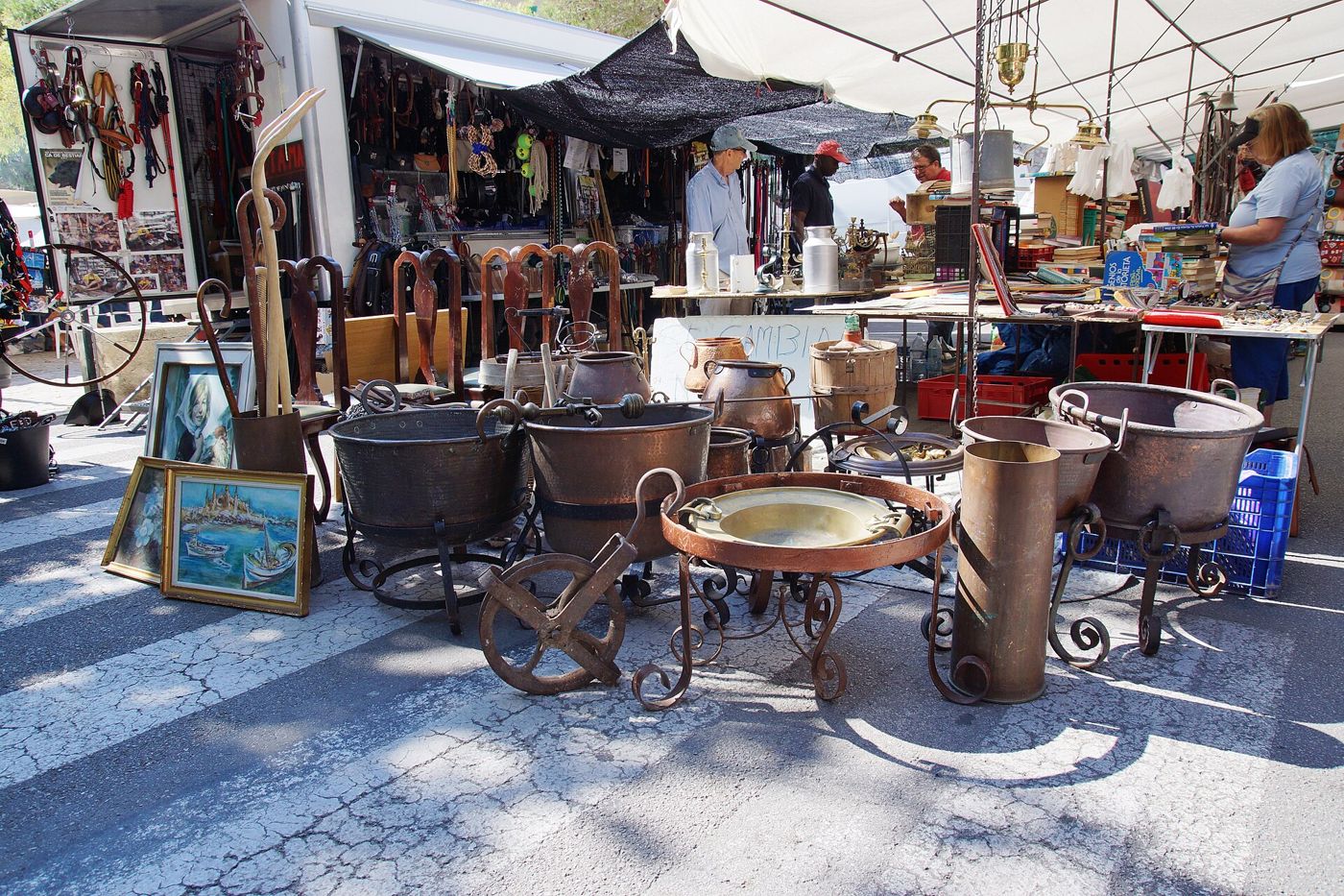 Sineu market — Sineu - market day - panorama (21)