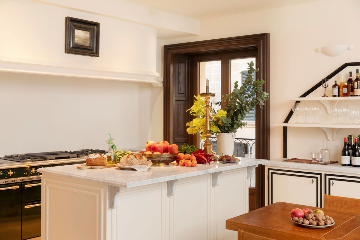 Portella, Palma: cocina de habitación con vidrio Gordiola
