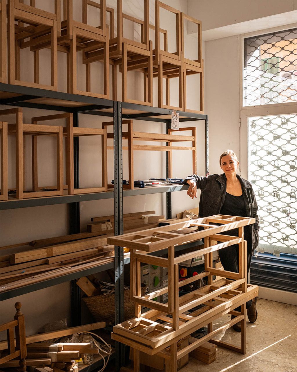 Studio Jaia, taller en Palma (sillas y taburetes de cordón tejido)
