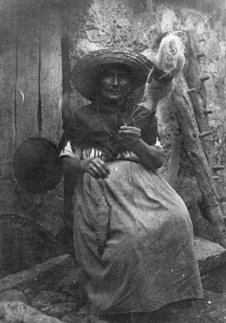 spinning woman