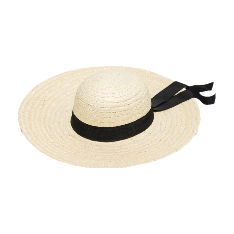 Pamela de paja con cinta negra ref. 2416180